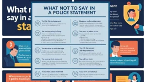 What Not to Say in a Police Statement